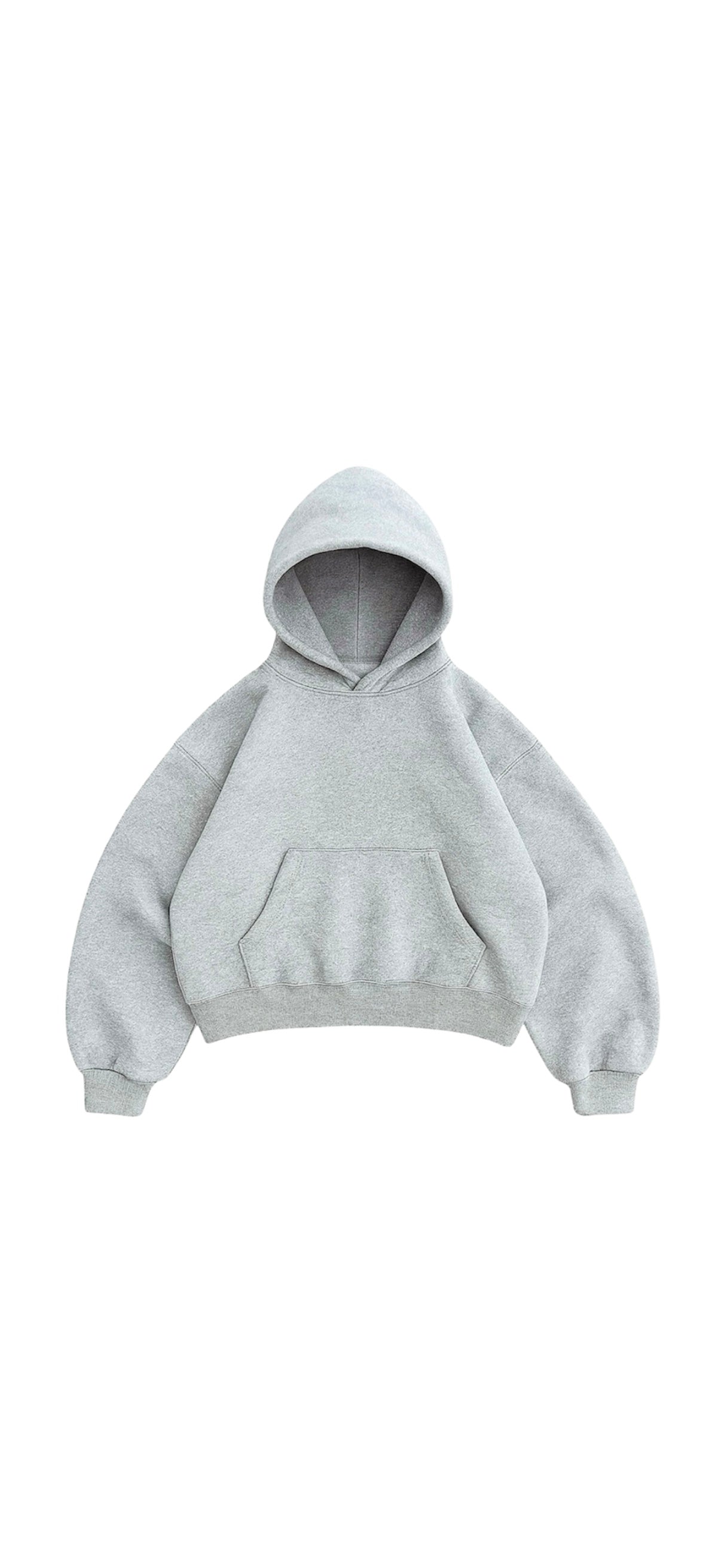 Heather Grey Mega Hoodie