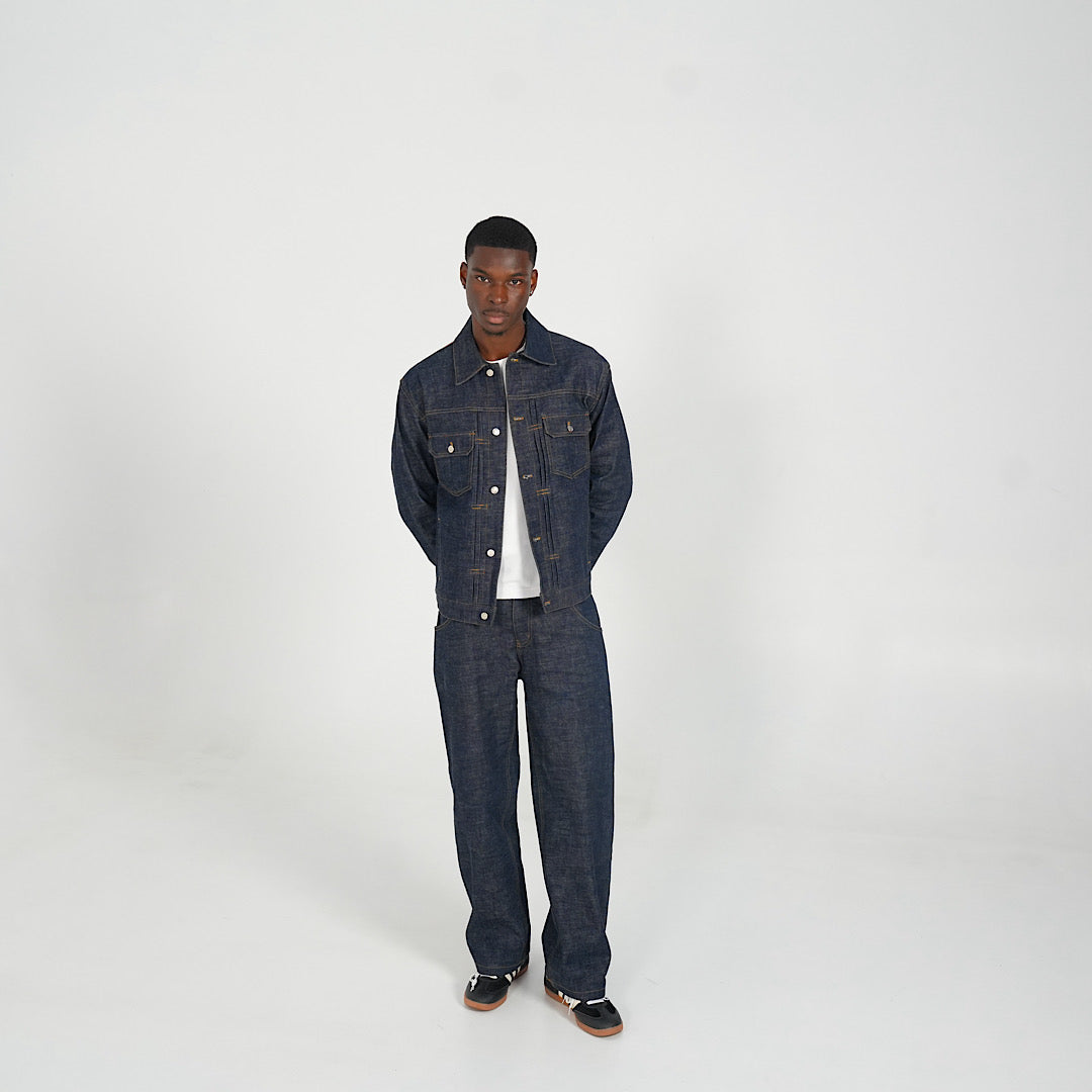 Sarto Indigo Raw Selvedge Denim Jacket