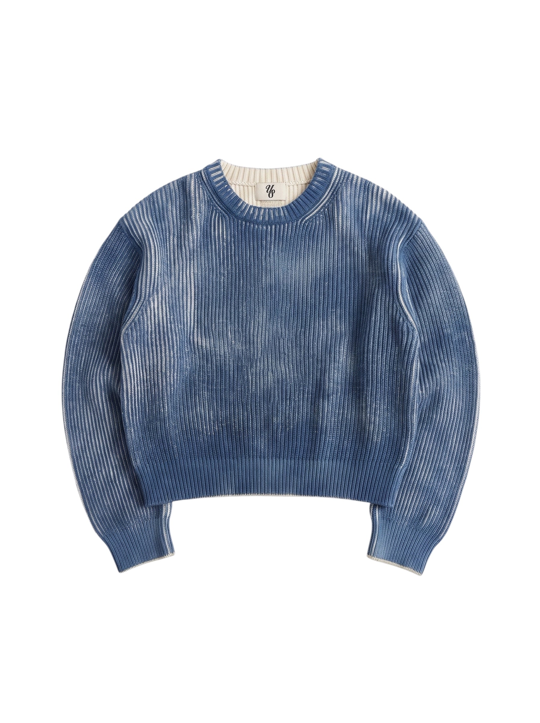 Navy Washed Knitted Sweater