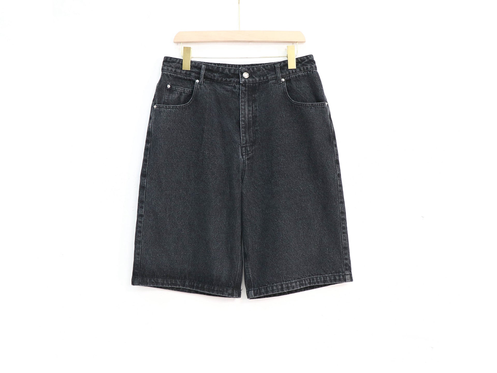 Jet Black Denim Jorts