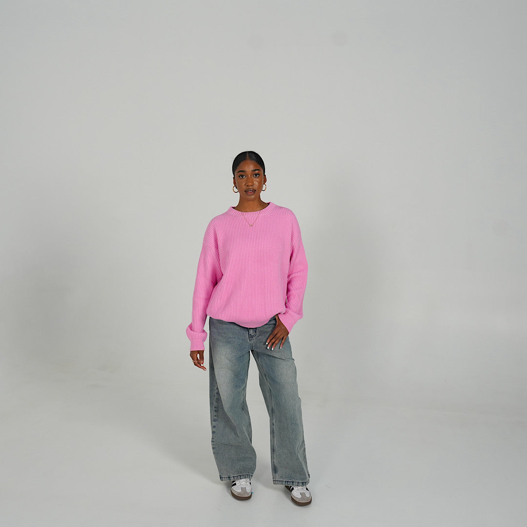 Carnation Pink Heavyweight Knit