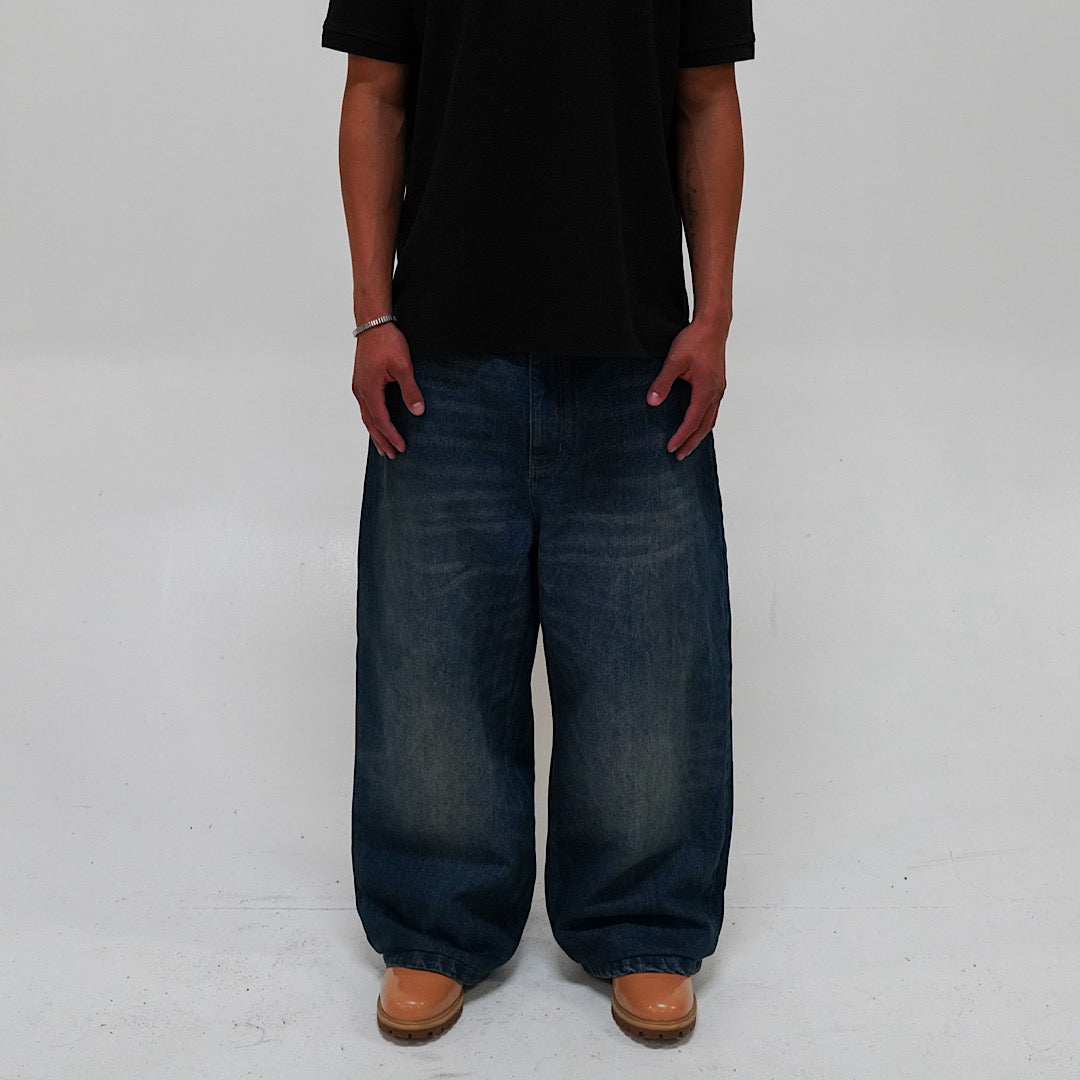 Navy Baggy Denim
