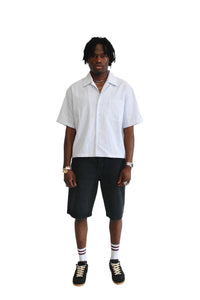 Grey Patched Button Up