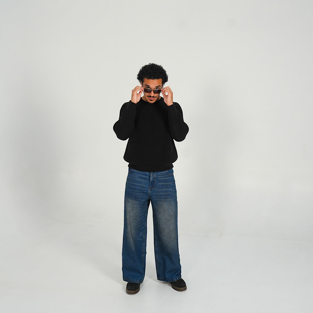Black Heavyweight Knit