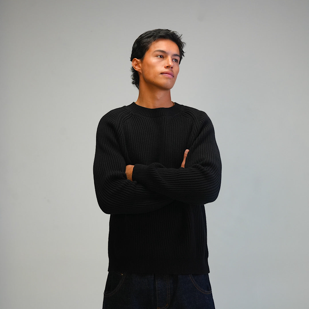 Black Heavyweight Knit