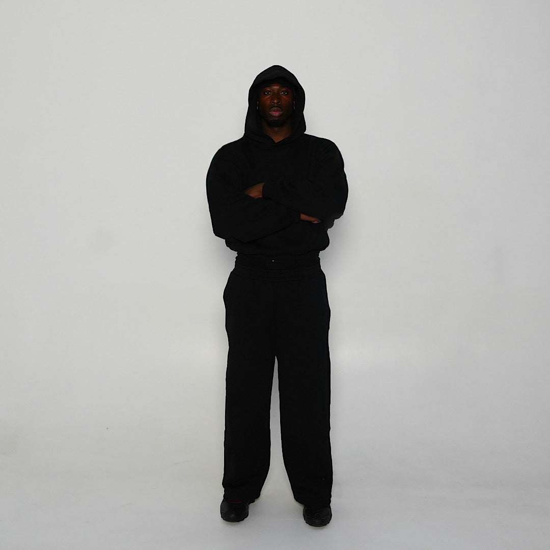 Jet-Black Mega Hoodie