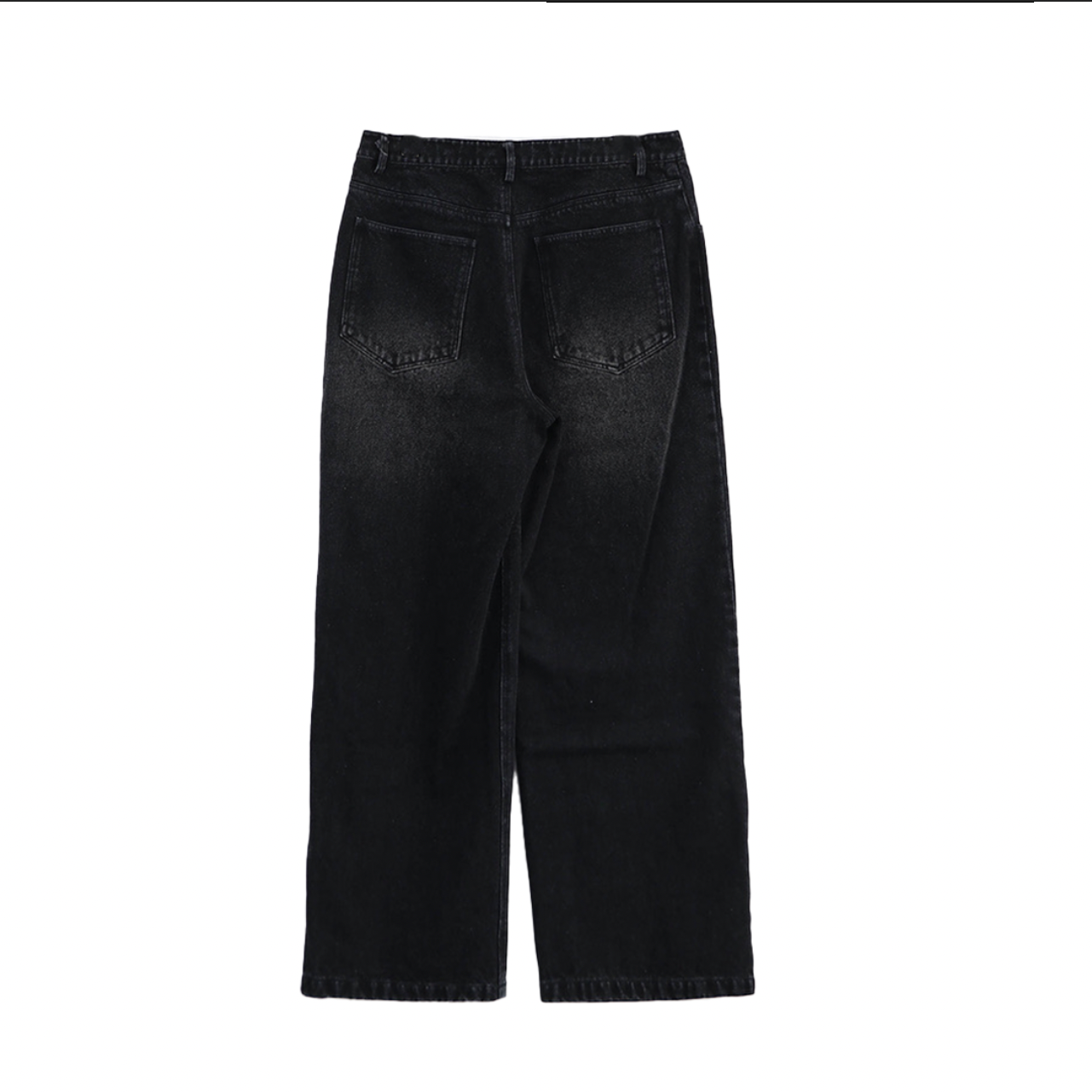 Jet-Black Baggy Denim