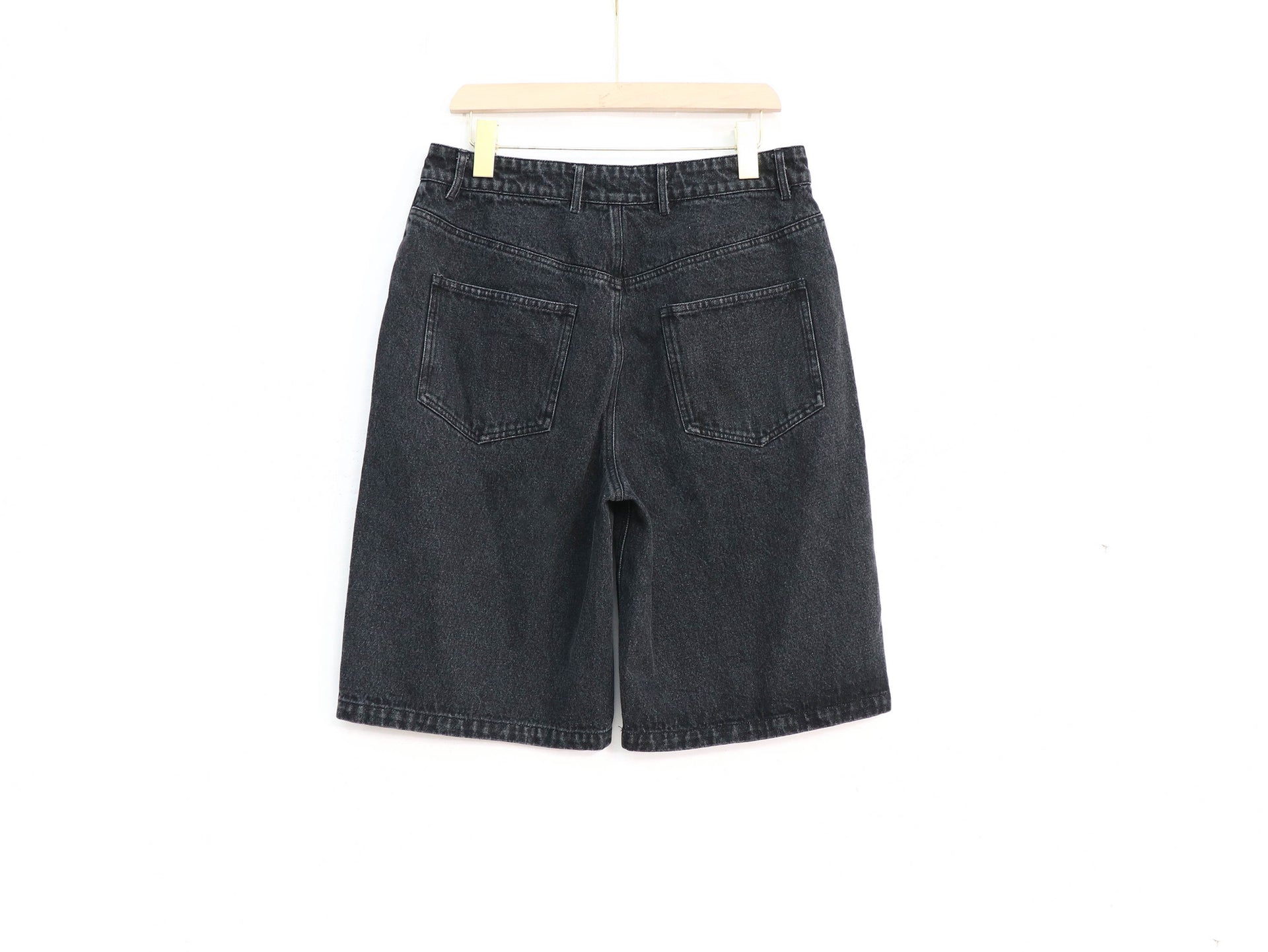 Jet Black Denim Jorts