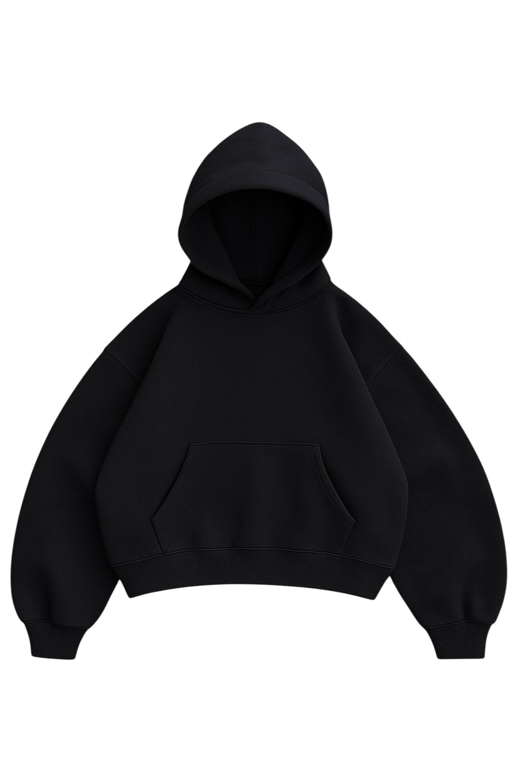 Jet-Black Mega Hoodie