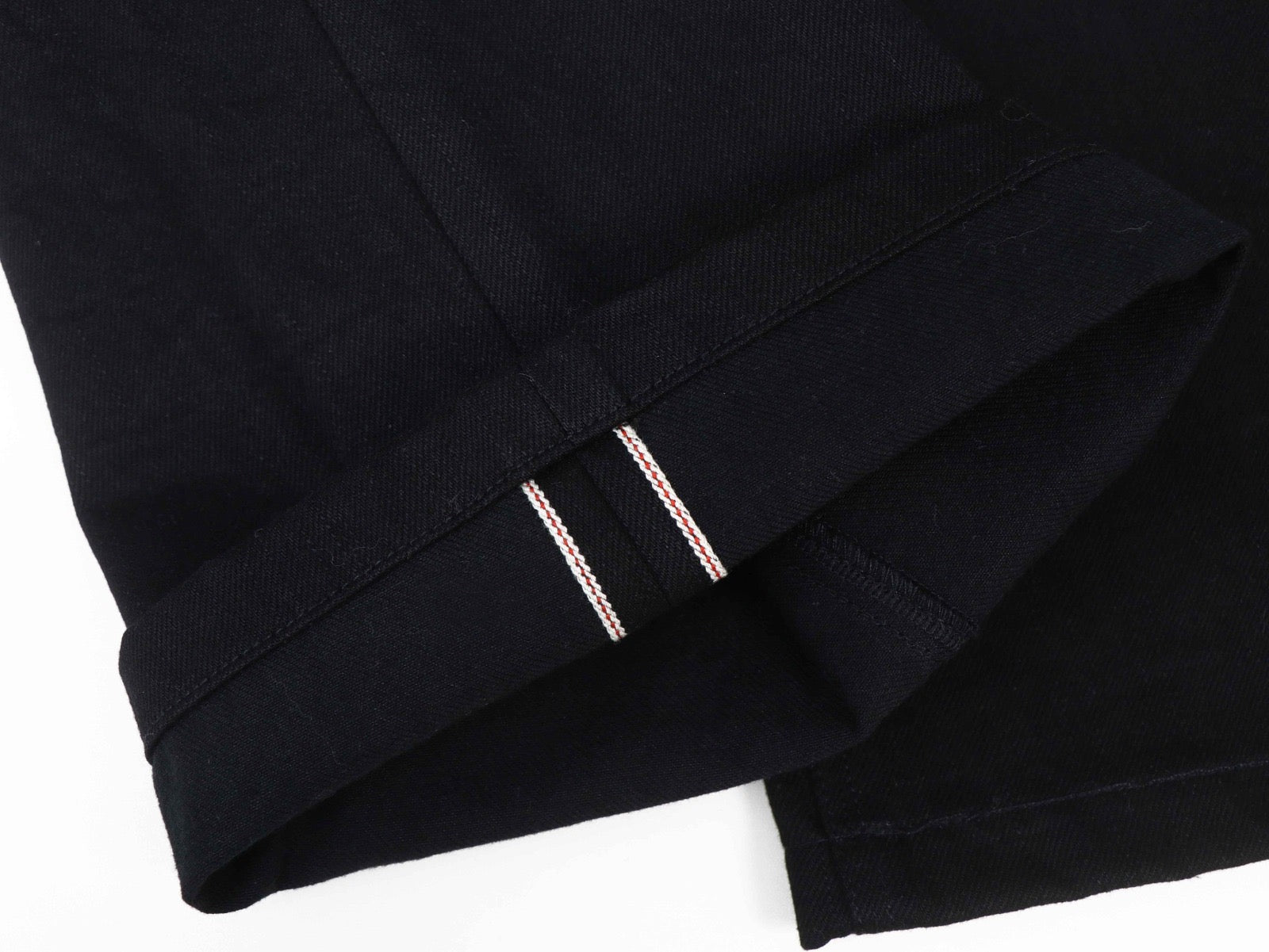 Jet Black Raw Selvedge Denim Jeans