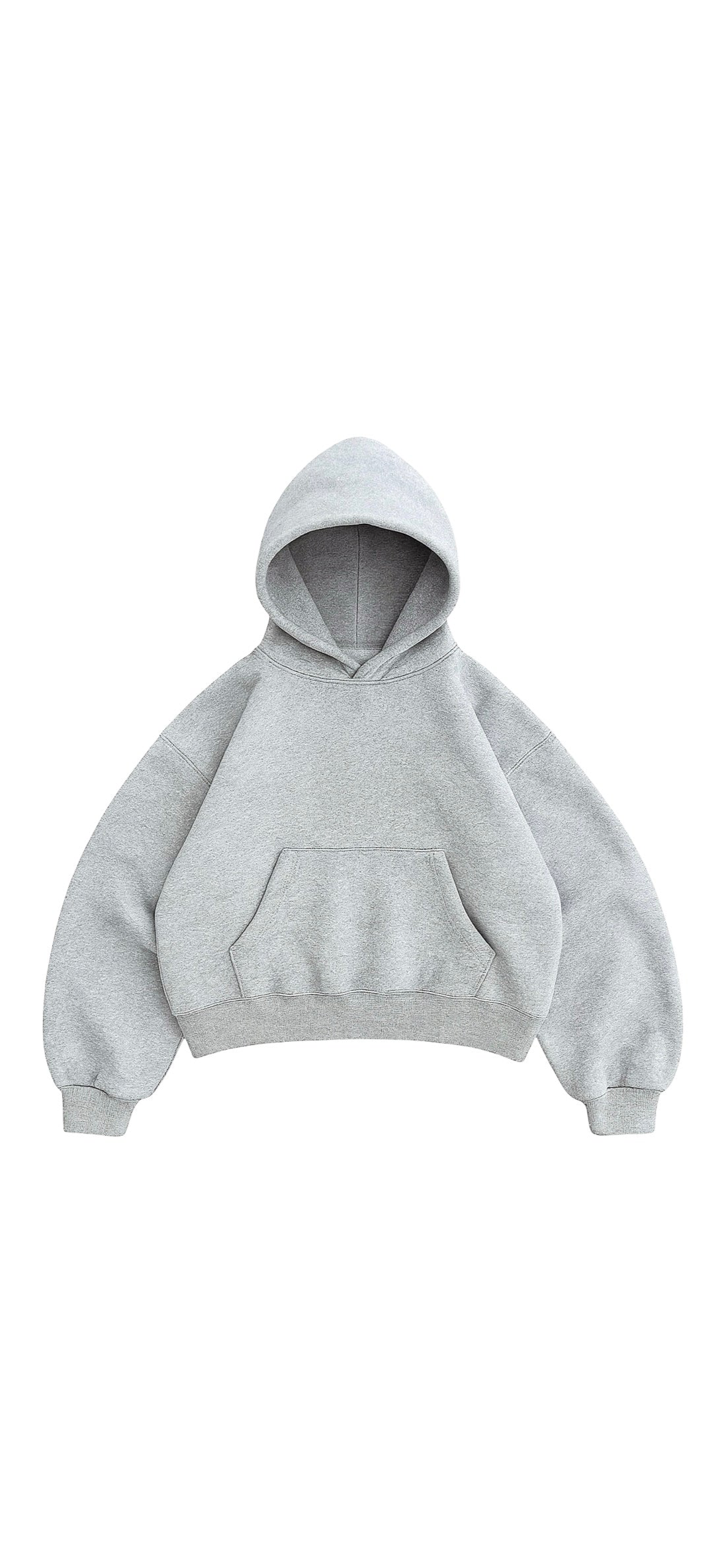 Heather Grey Mega Hoodie