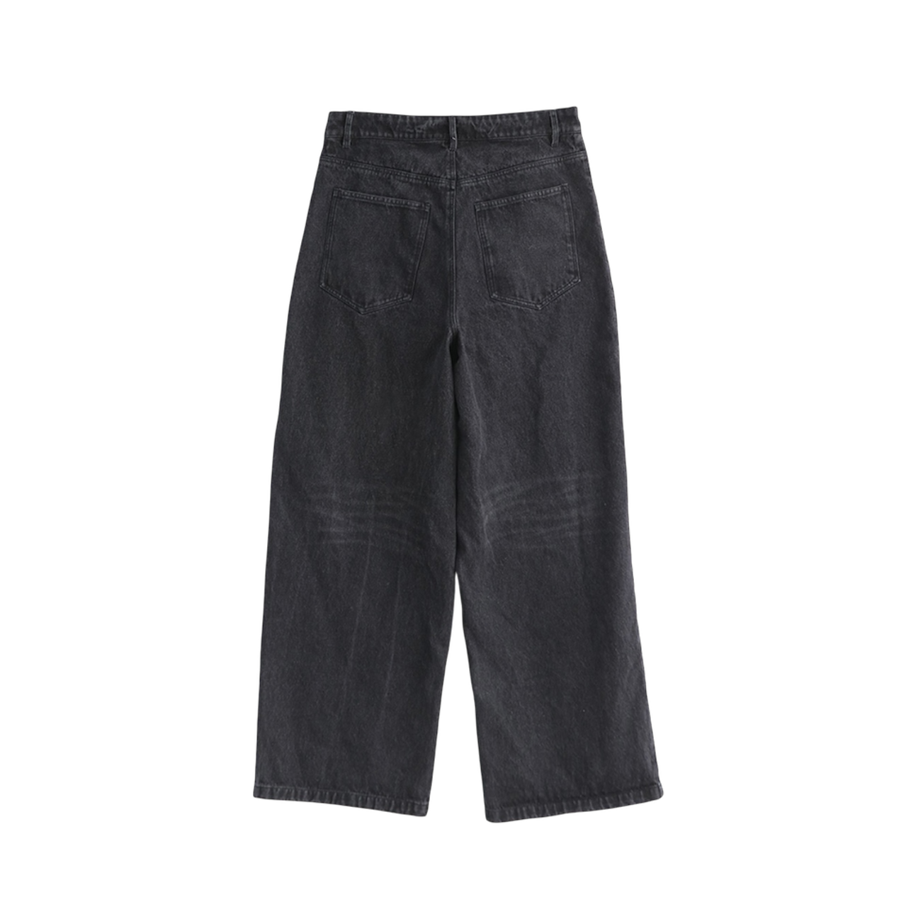 Washed Charcoal  Baggy Denim